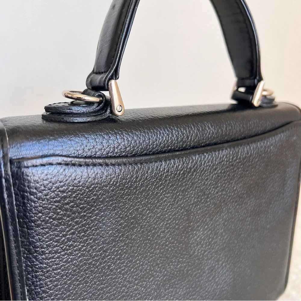 Burberry Leather Satchel Top handle Two Way Bag - Picture 7 of 16